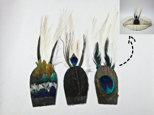 Chitrali Woollen Cap Feathers